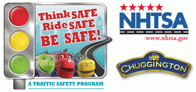 NHTSA driving & riding traffic safety campaign.