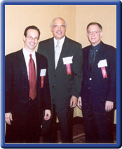 From left, Steven M. Gursten, Judge William J. Giovan and attorney Ed Stein