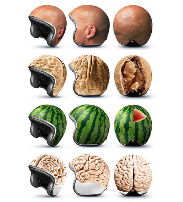 What's really under that motorcycle helmet