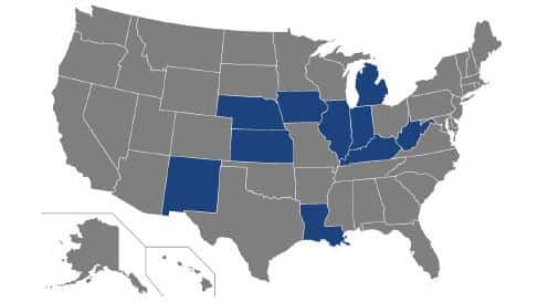 Top 10 states with highesy number of unsafe truckers