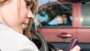 teen texing and driving