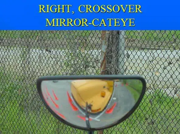 Bus crossover mirrors