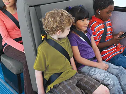 School bus seat belts