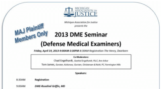 2013 DME Seminar image