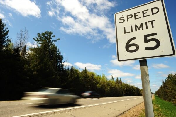65 mph speed limit, image