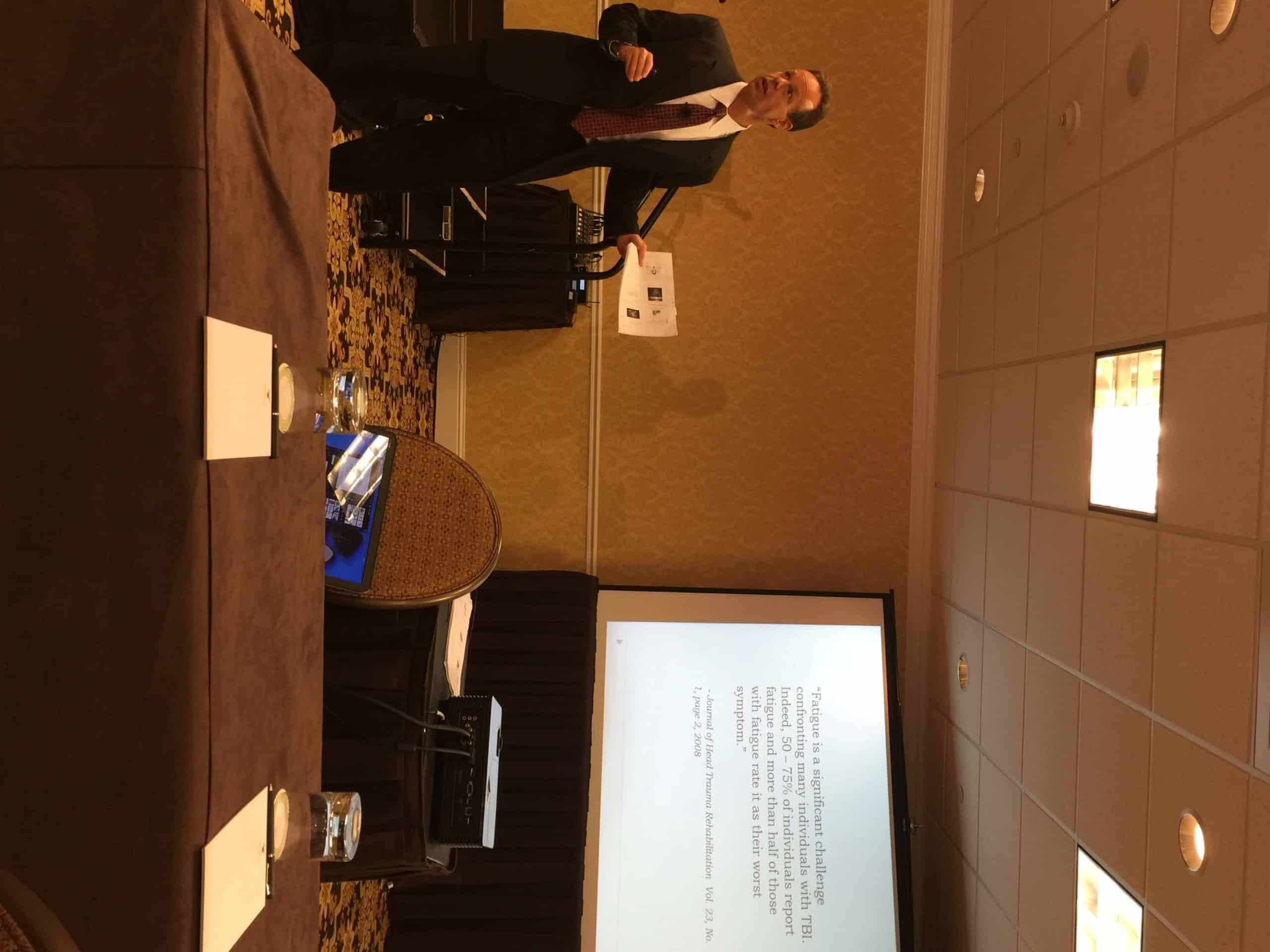 Attorney Steve Gursten speaks during the AAJ 2016 Jazz Fest.