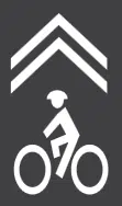 Sharrows for bicyclists, image