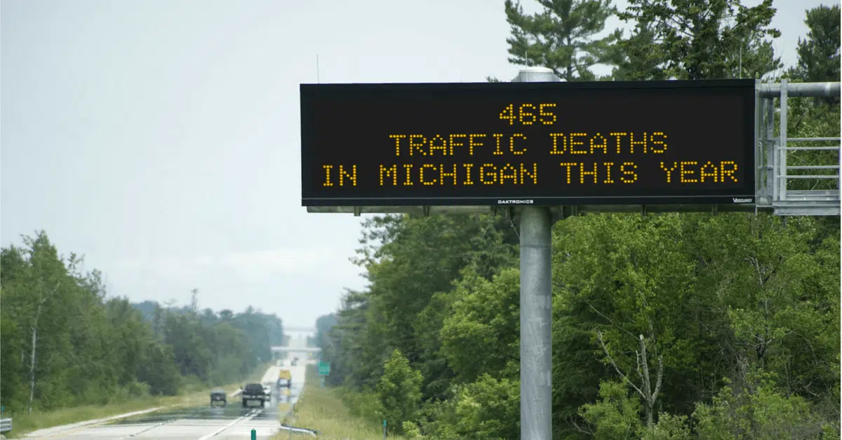 465-traffic-deaths-michigan-sign-july-5-2016
