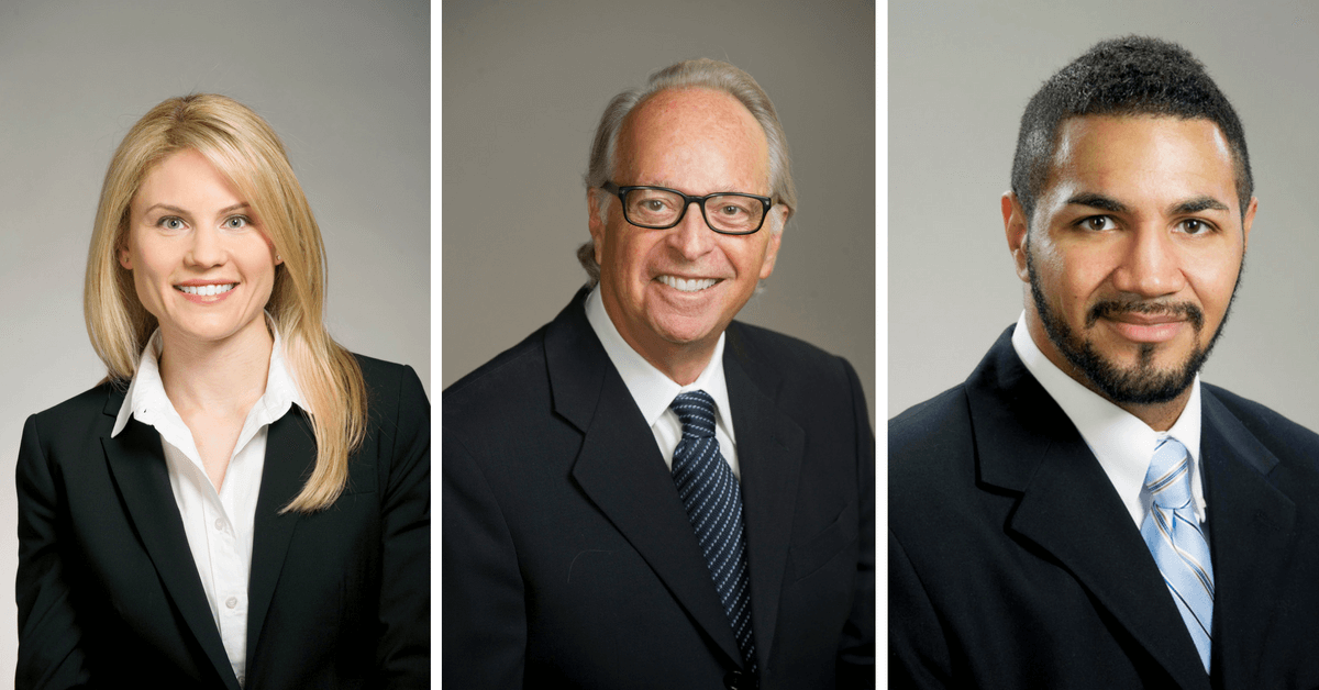 Michigan Auto Law attorneys from left: Alison Duffy, Lawrence Gursten, Jordan Jones