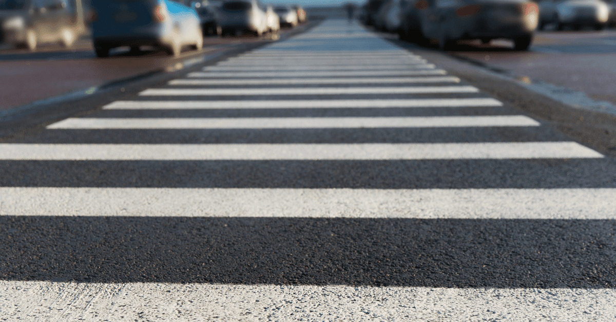 Parking lot crosswalk