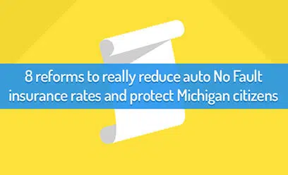 Michigan No Fault Reform Infographic
