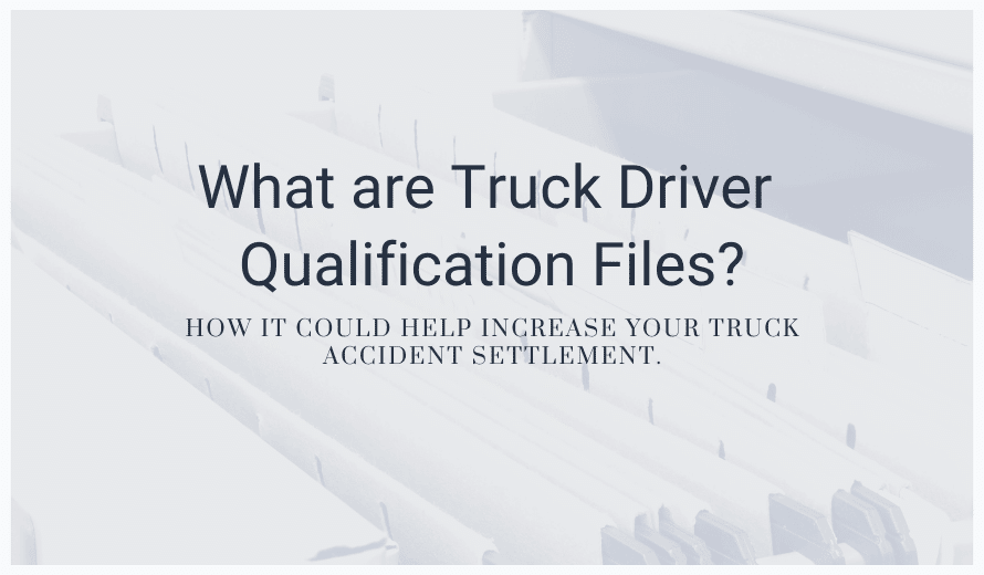 Truck Driver Qualification File