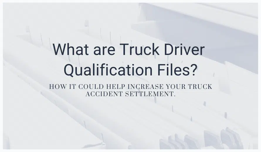 Truck Driver Qualification File
