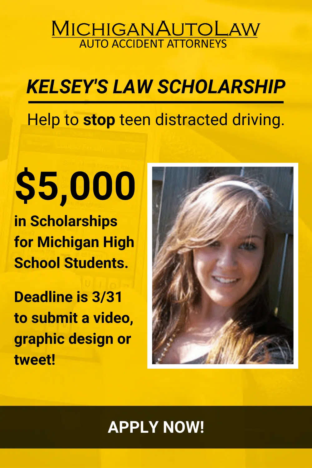 Kelsey\'s Law Scholarship