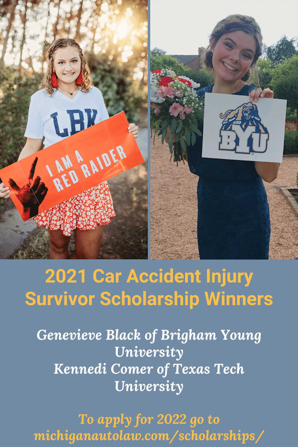 Michigan Auto Law Car Accident Injury Survivor Scholarship 2021 Winners Announced