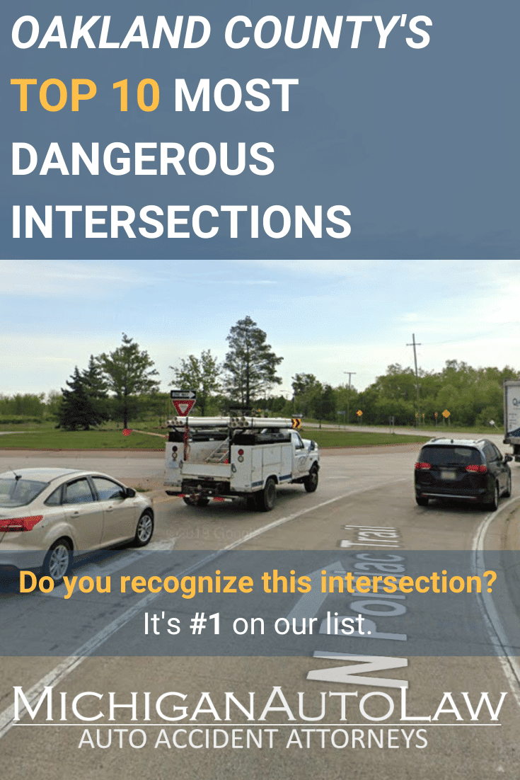 Oakland County’s Most Dangerous Intersections in 2020