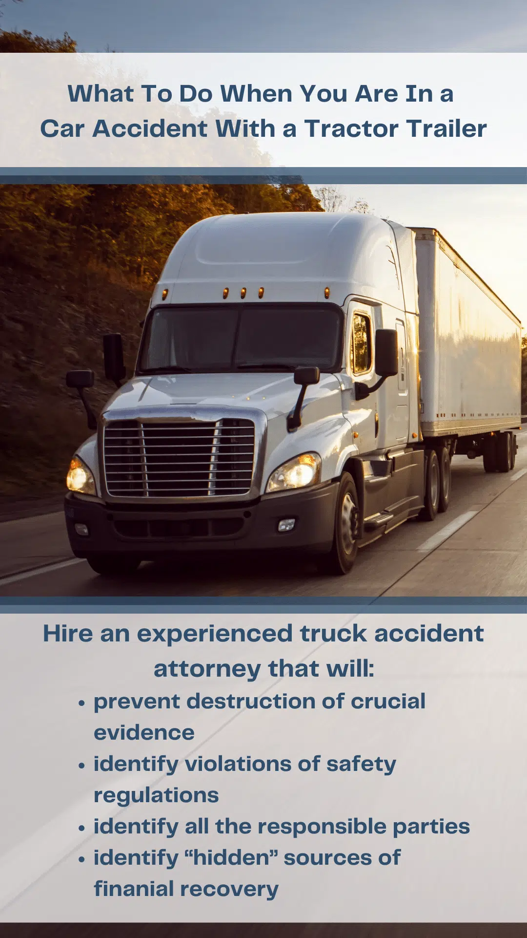 Car Accident With Tractor Trailer In Michigan: Here’s What To Do