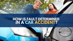 How is fault determined in a car accident?