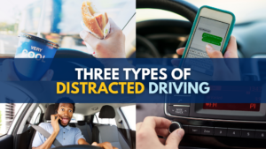 Three types of distracted driving: visual, manual, and cognitive