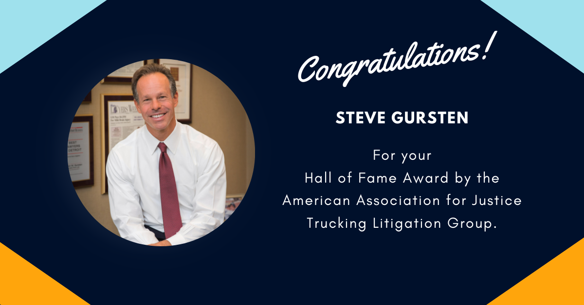 michigan glp-1 gastric stasis attorney Michigan Auto Law Attorney Steven Gursten To Recieve Hall Of Fame Award