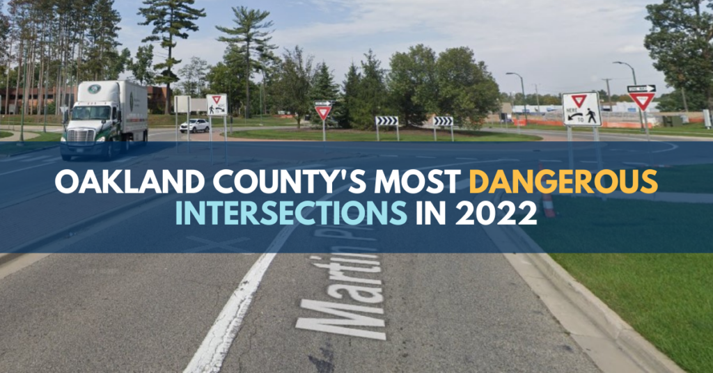 Oakland County's Most Dangerous Intersections for 2022