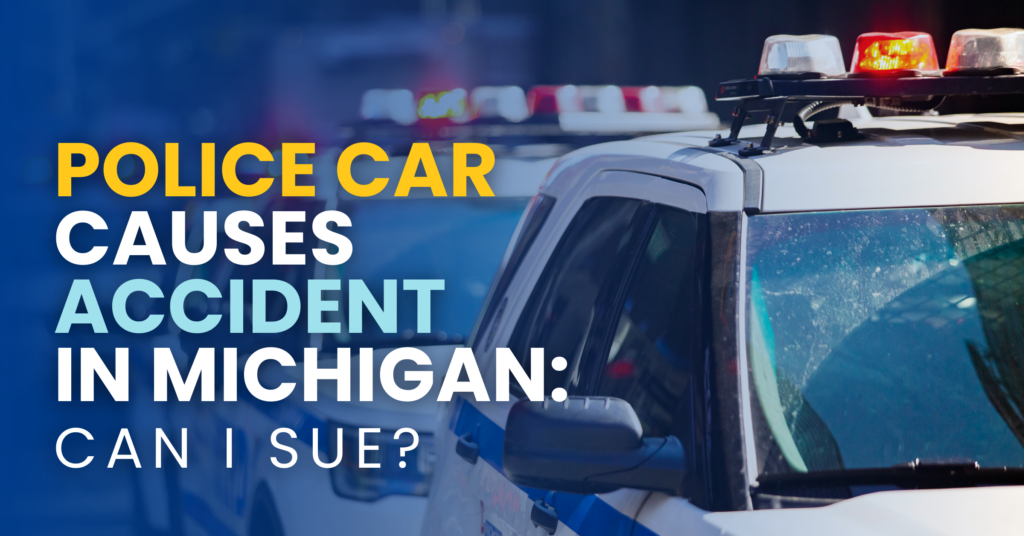 Police Car Causes Accident: Can I Sue?