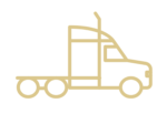line art semi truck
