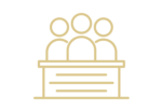 line art of a jury
