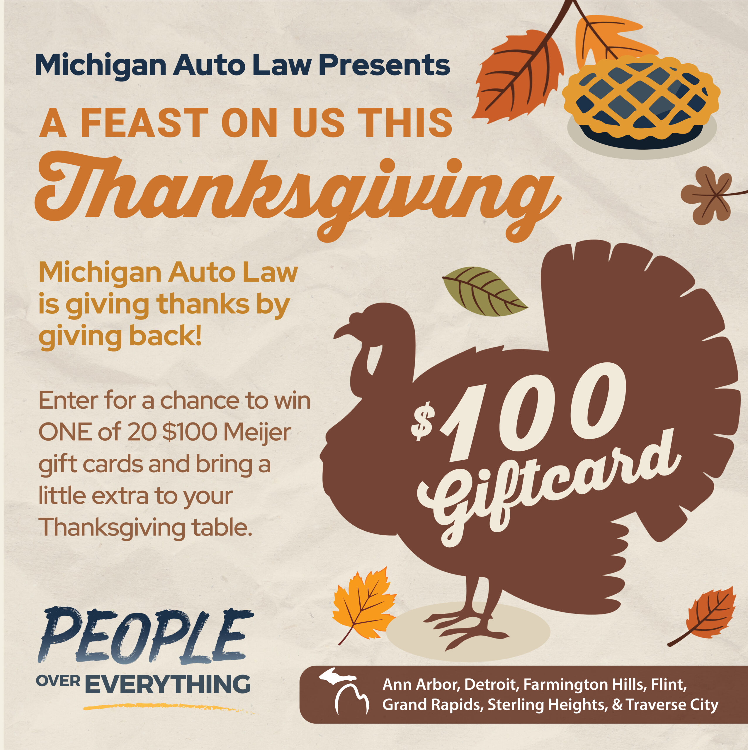 WIN ONE OF TWENTY $100 MEIJER GIFT CARDS