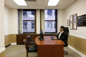 Detroit law office consultation room where Michigan Auto Law provides legal support as a car accident attorney in Detroit.