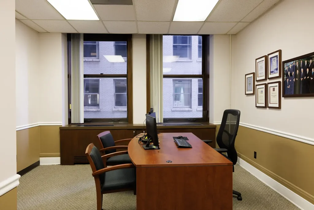Detroit law office consultation room where Michigan Auto Law provides legal support as a car accident attorney in Detroit.