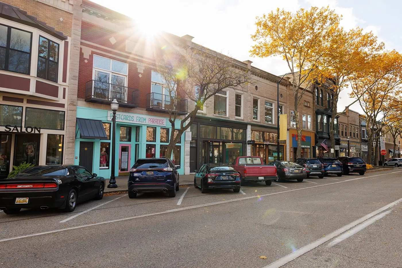 Sunlit downtown Holland street scene representing Holland car crash lawyer services from Michigan Auto Law.