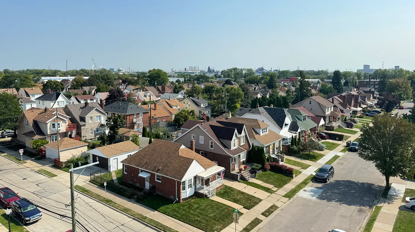 Neighborhood view in Dearborn representing a neighborhood where truck accident law firm Michigan Auto Law represents victims.