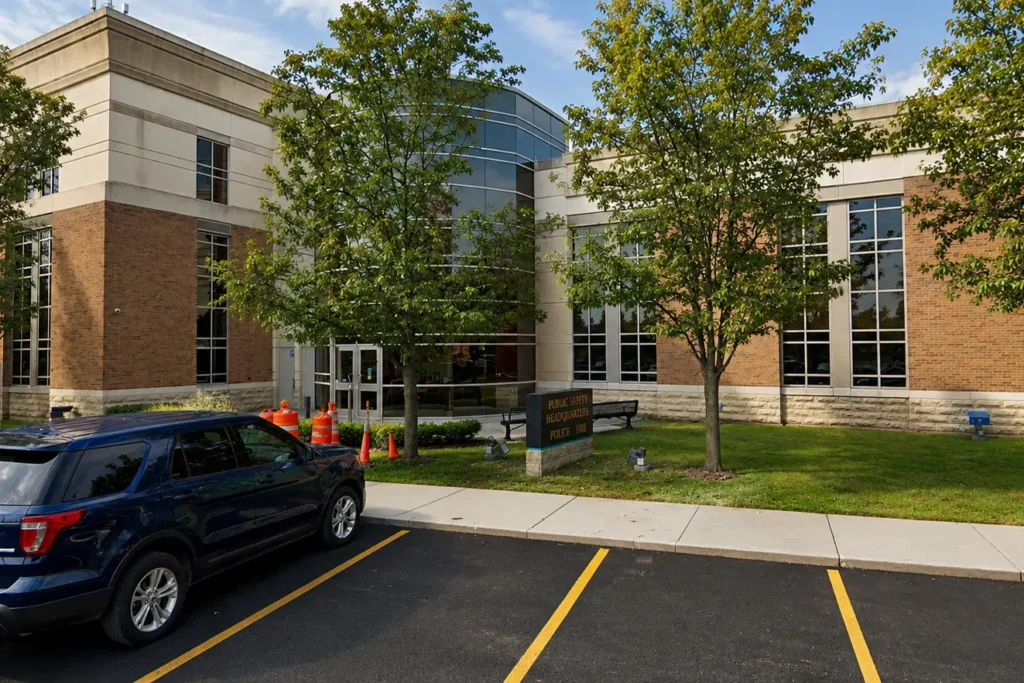 Pulic safety building in Canton, where Michigan Auto Law is a truck accident Lawyer.