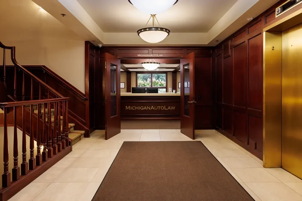 Interior of the Michigan Auto Law office, a car crash lawyer in Farmington Hills.