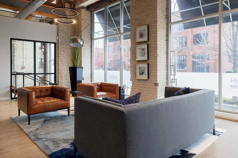 Interior of Michigan Auto Law's Grand Rapids office, where pedestrian accident lawyers meet and assist clients.