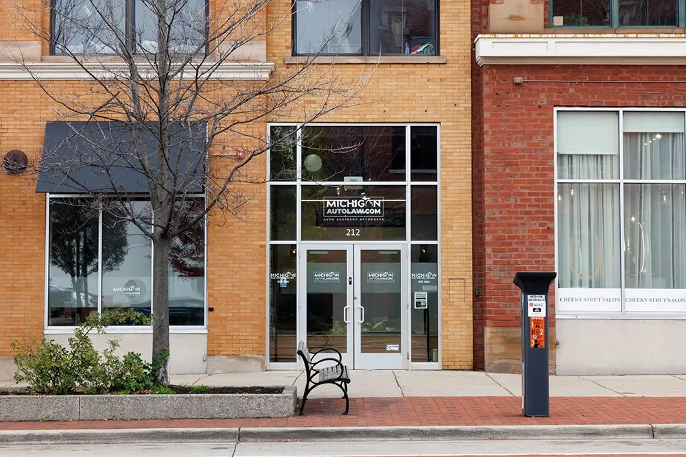 Michigan Auto Law office in downtown Grand Rapids, representing the firm's wrongful death law services.